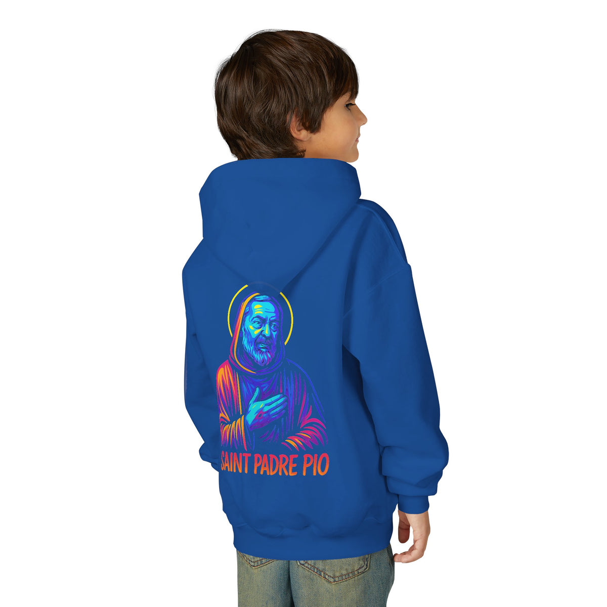 St. Padre Pio | Kids Catholic Hoodie | Pray & Hope