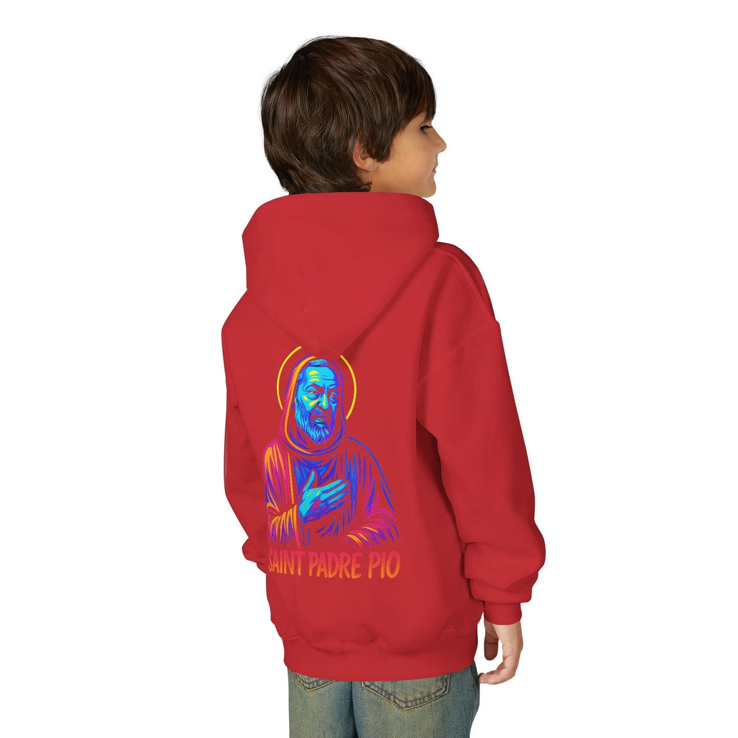 St. Padre Pio Youth Hoodie | Catholic Streetwear for Kids