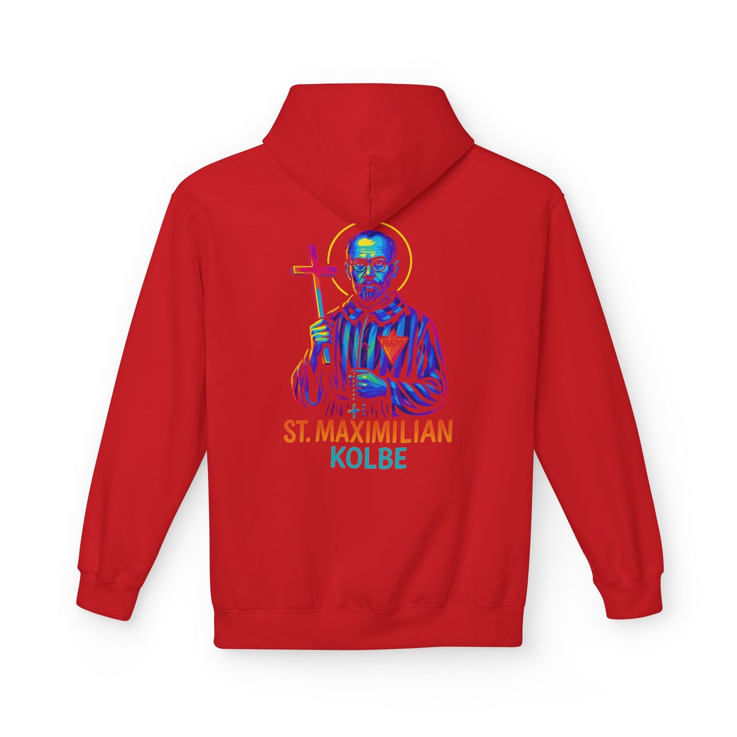 St. Maximilian Kolbe Hoodie – Catholic Saint Hoodie – Christian Streetwear