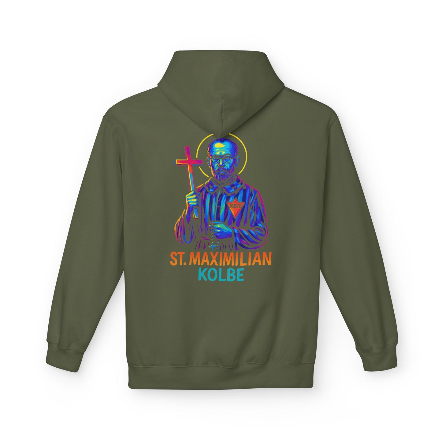 St. Maximilian Kolbe Hoodie – Catholic Saint Hoodie – Christian Streetwear