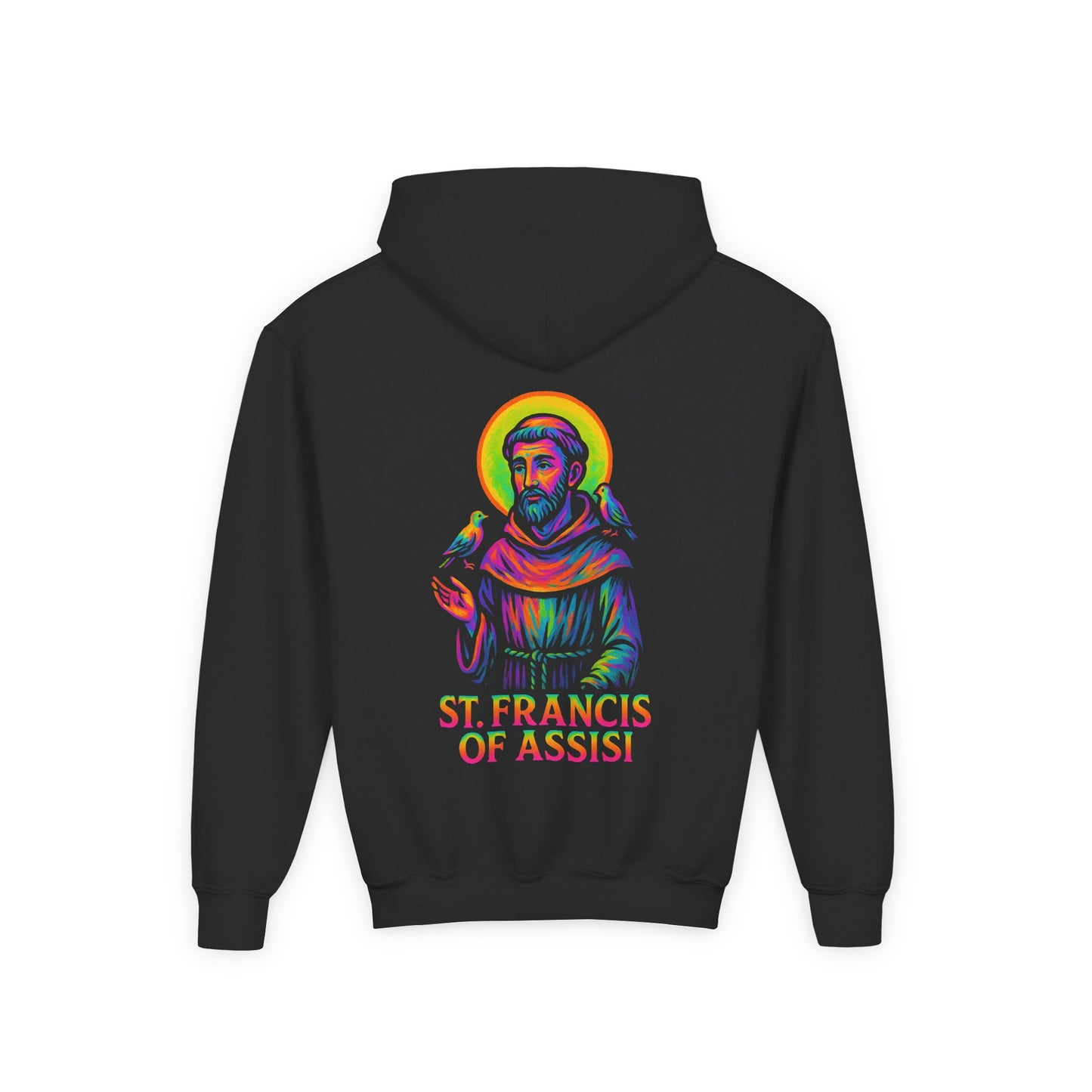 St. Francis of Assisi Youth Hoodie | Catholic Streetwear for Kids