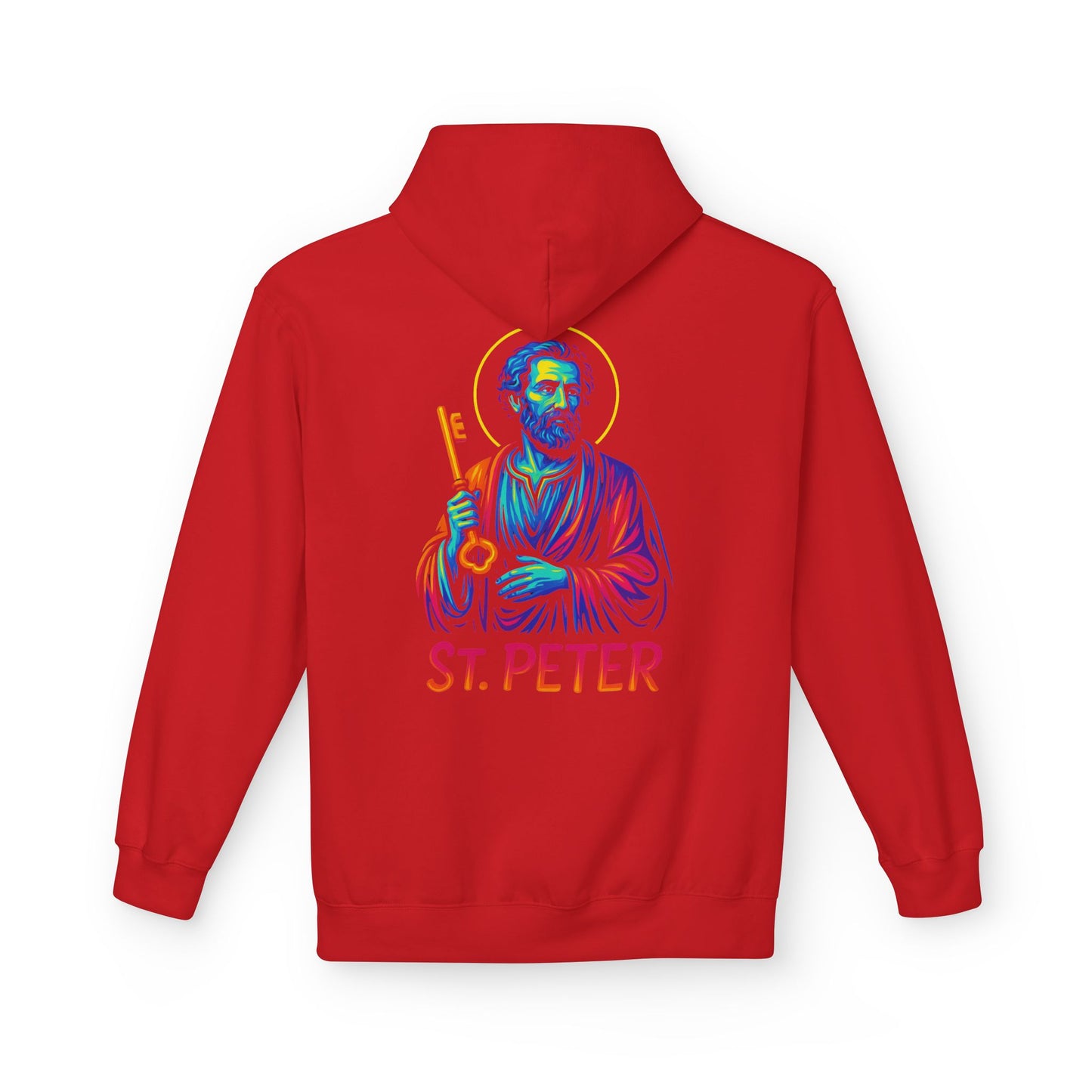 St. Peter Neon Hoodie | Catholic Streetwear – Strength, Faith & Redemption in Style