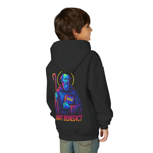 St. Benedict Youth Hoodie | Catholic Streetwear for Kids