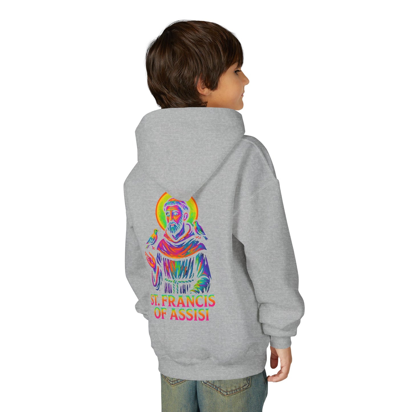 St. Francis of Assisi Youth Hoodie | Catholic Streetwear for Kids