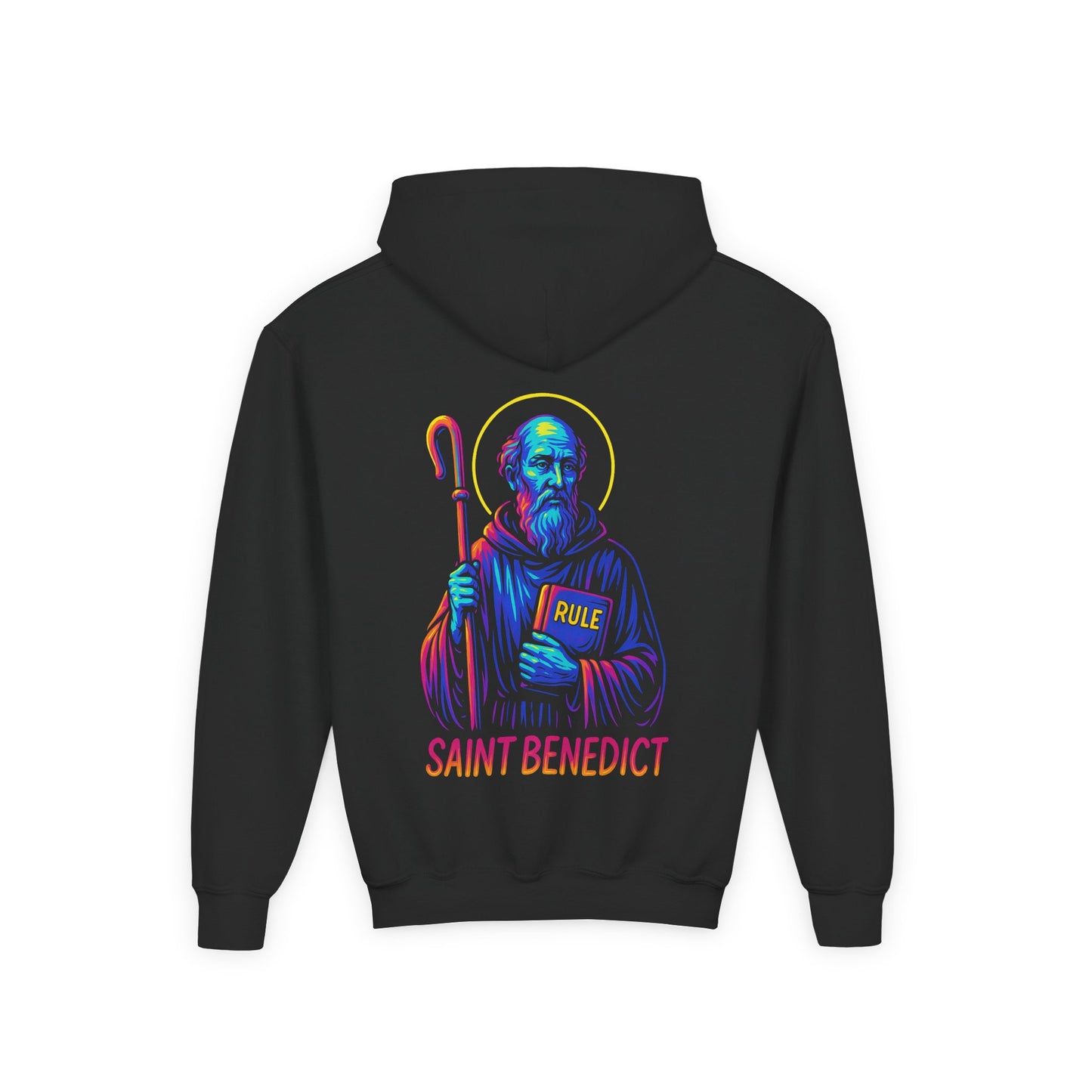 St. Benedict Youth Hoodie | Catholic Streetwear for Kids