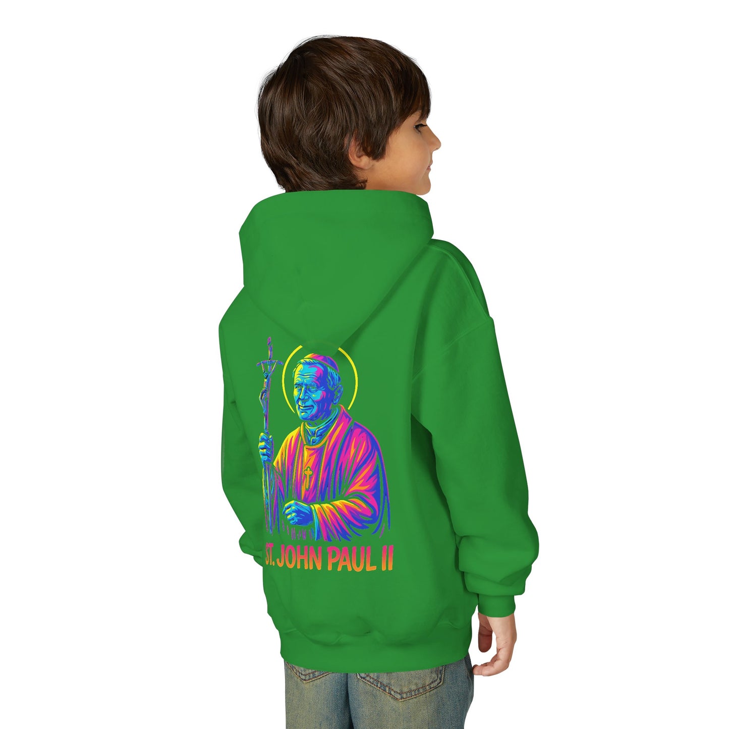 St. John Paul II Youth Hoodie | Catholic Streetwear for Kids