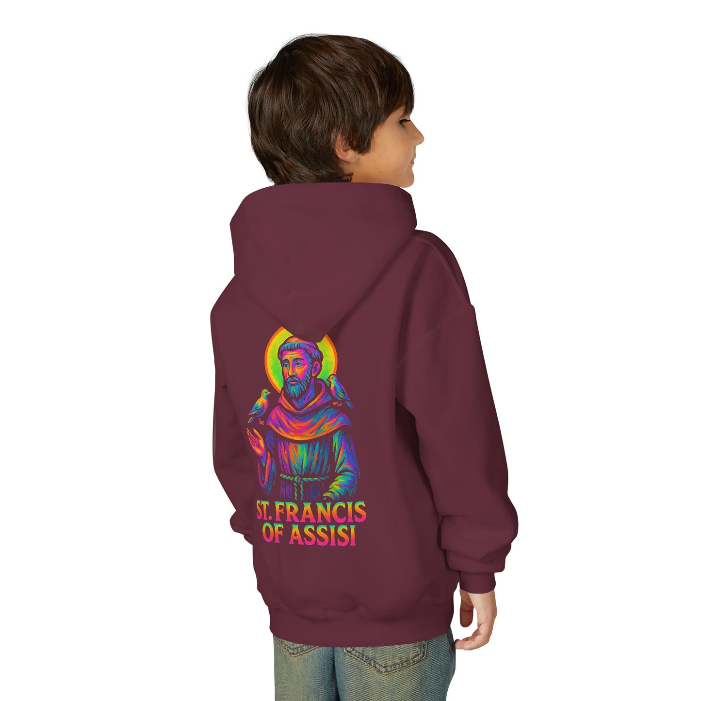 St. Francis of Assisi Youth Hoodie | Catholic Streetwear for Kids