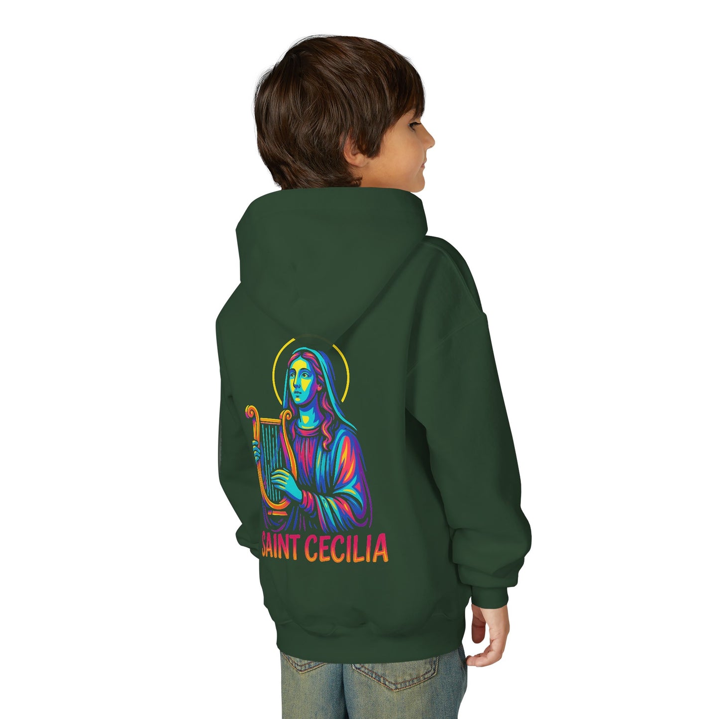 St. Cecilia Youth Hoodie | Catholic Streetwear for Kids