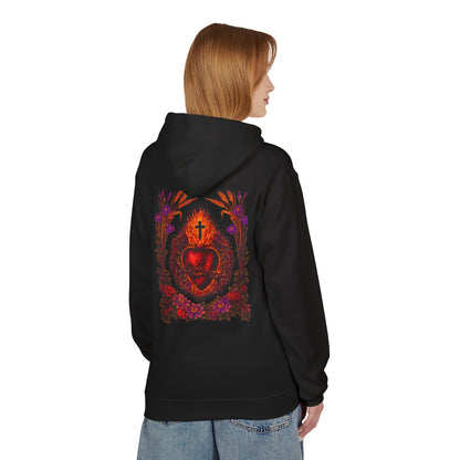 Sacred Heart of Jesus Botanical Hoodie | Saints Hood