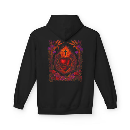 Sacred Heart of Jesus Botanical Hoodie | Saints Hood
