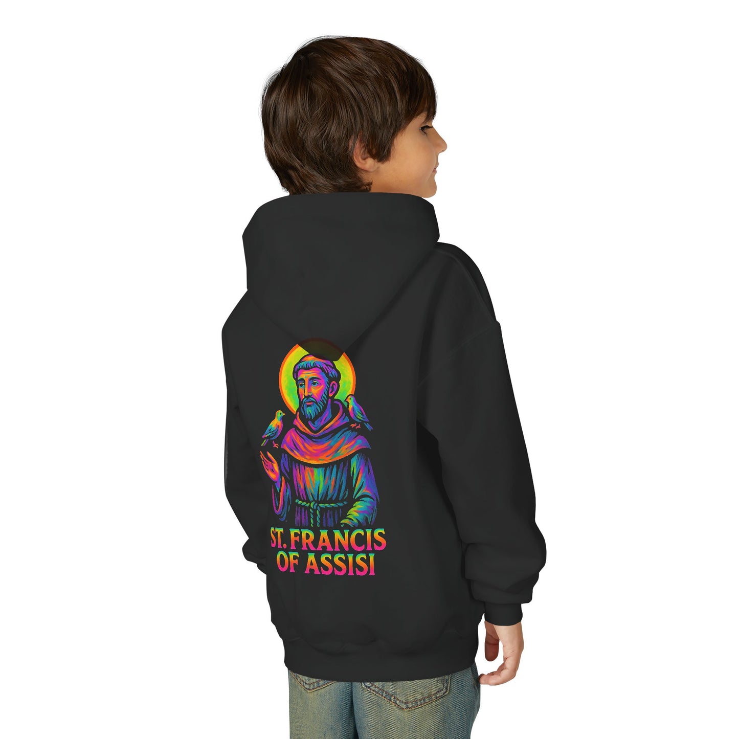 St. Francis of Assisi Youth Hoodie | Catholic Streetwear for Kids
