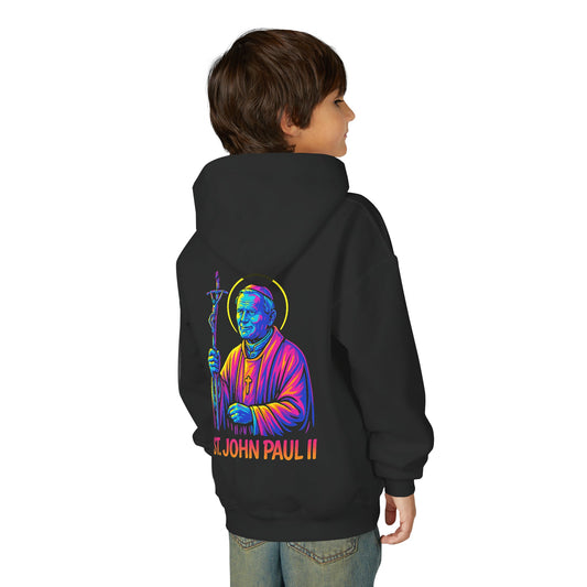 St. John Paul II Youth Hoodie | Catholic Streetwear for Kids