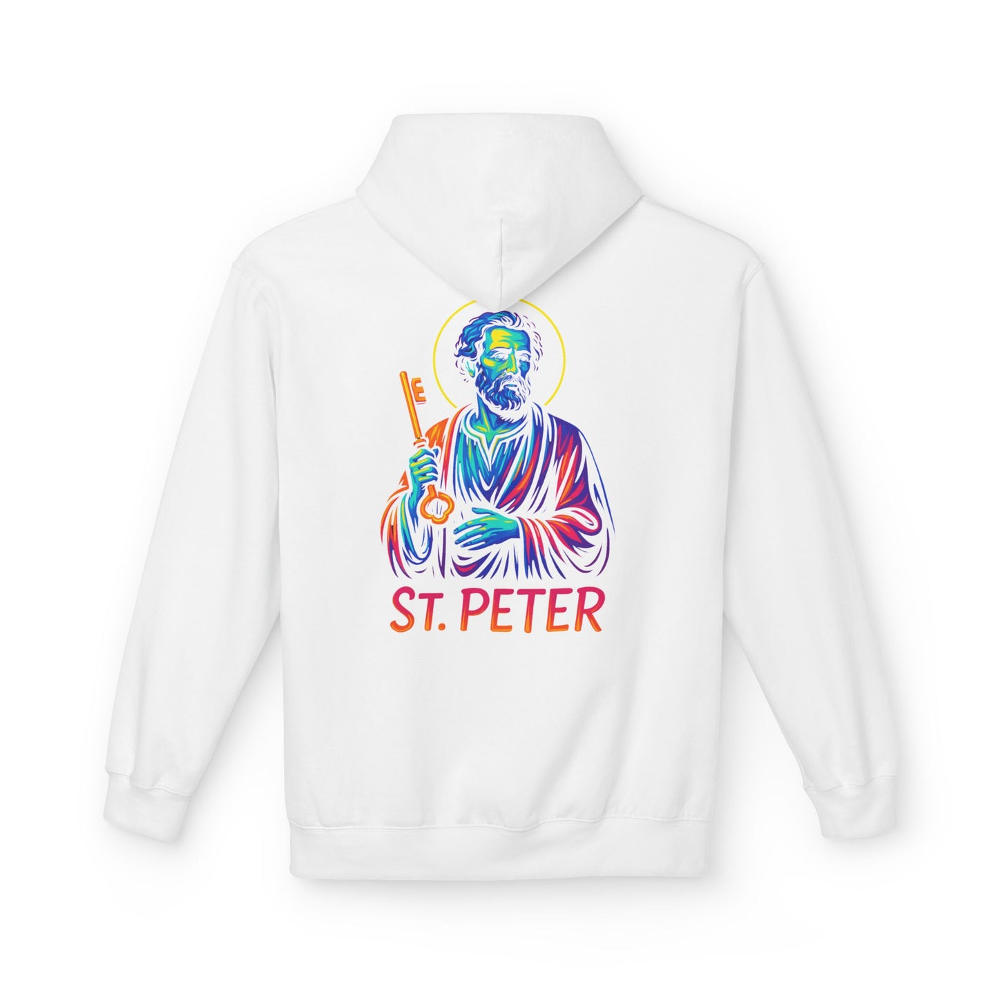 St. Peter Neon Hoodie | Catholic Streetwear – Strength, Faith & Redemption in Style
