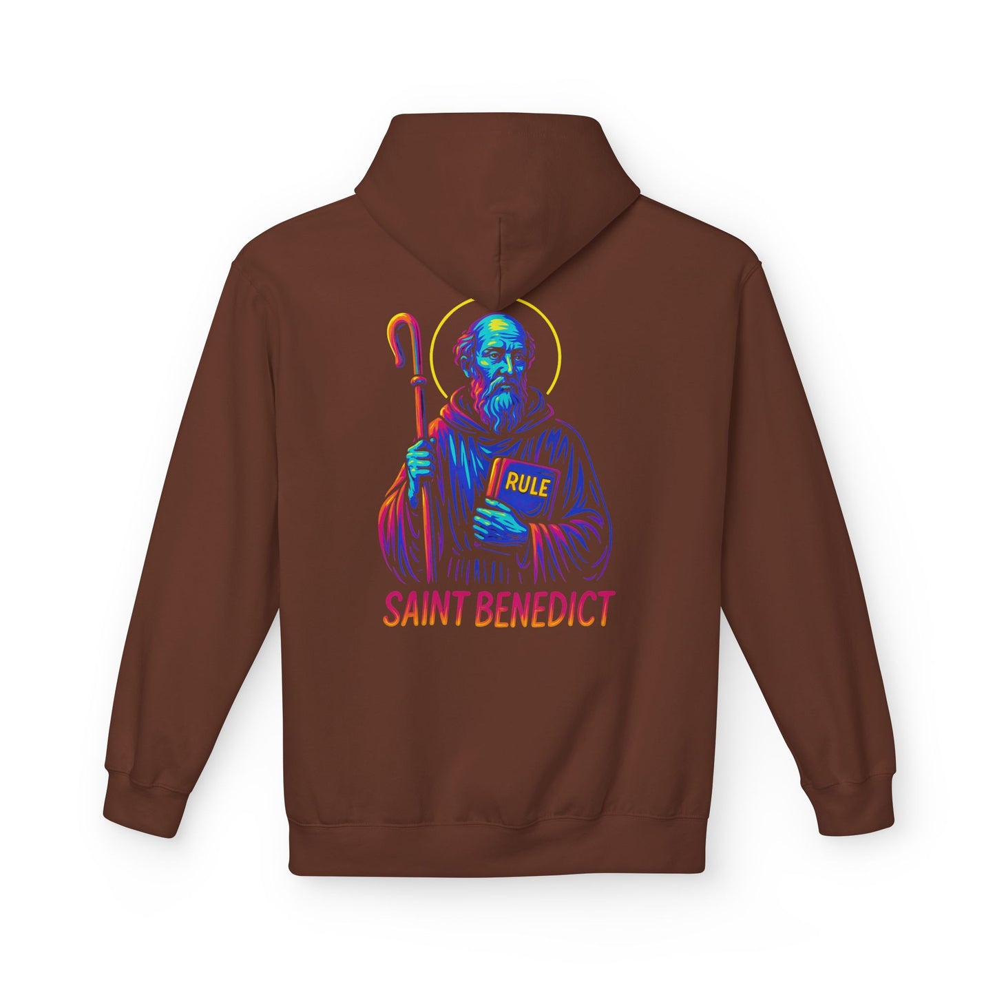 St. Benedict Hoodie | Catholic Saint Hoodie | Christian Streetwear | Patron Saint Gift