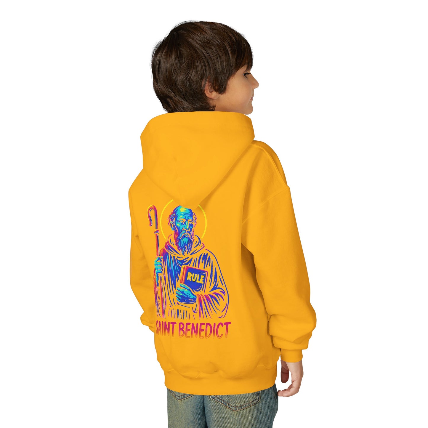 St. Benedict Youth Hoodie | Catholic Streetwear for Kids