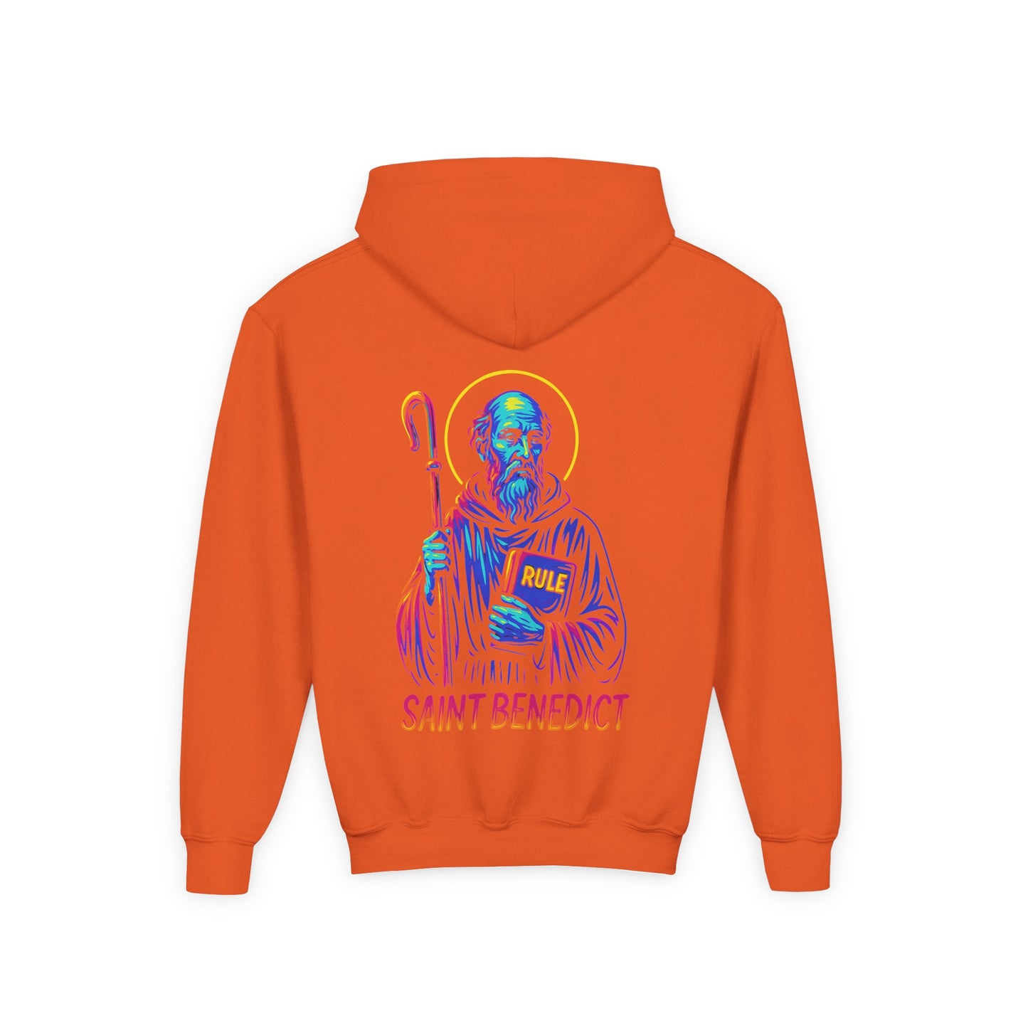 St. Benedict Youth Hoodie | Catholic Streetwear for Kids