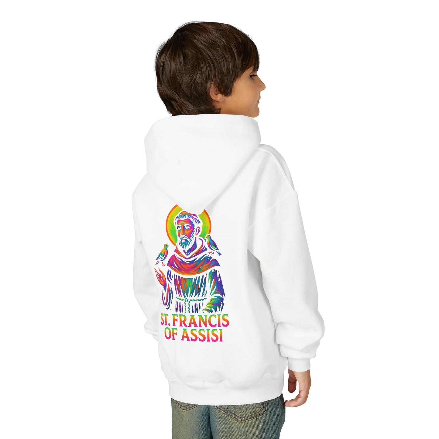 St. Francis of Assisi Youth Hoodie | Catholic Streetwear for Kids