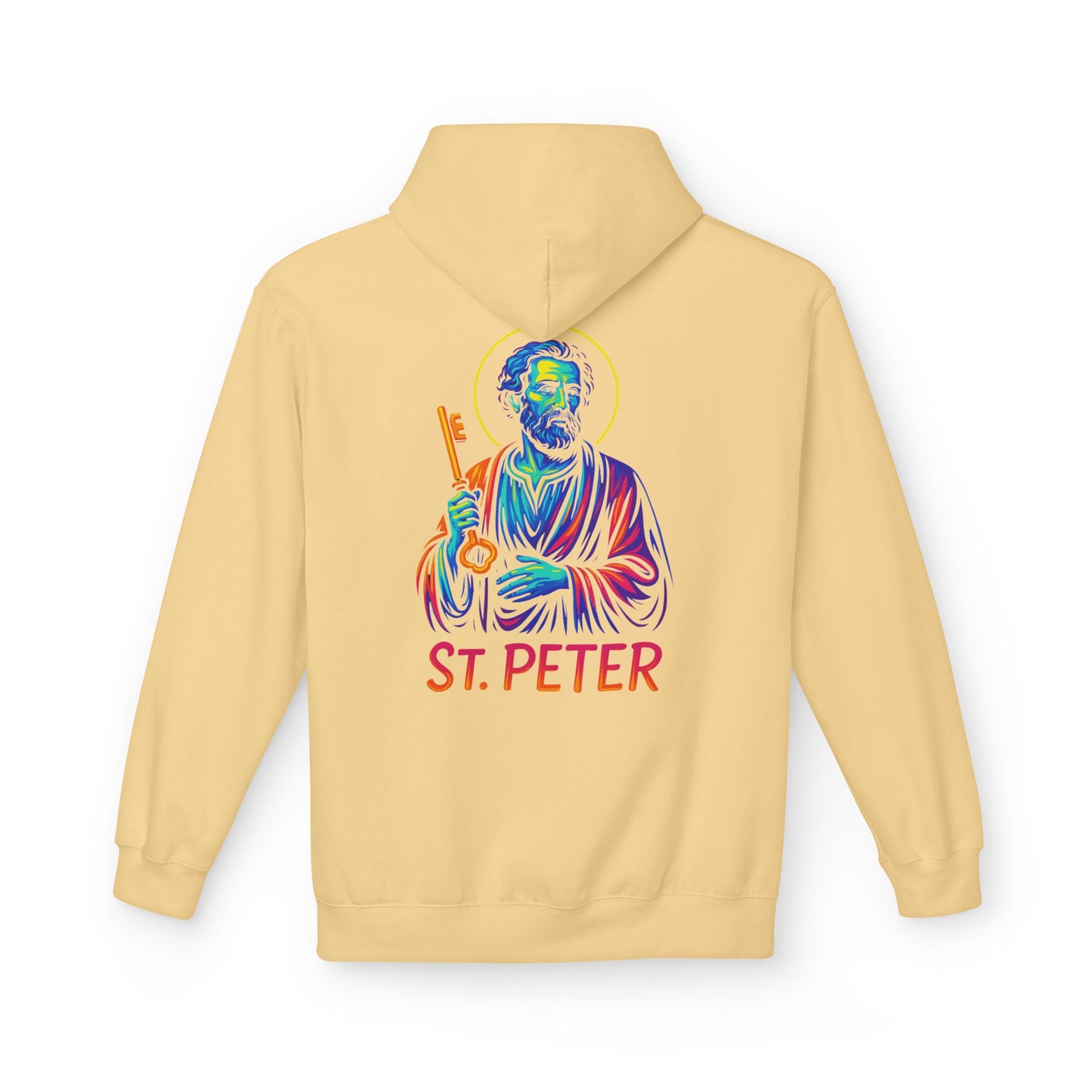 St. Peter Neon Hoodie | Catholic Streetwear – Strength, Faith & Redemption in Style