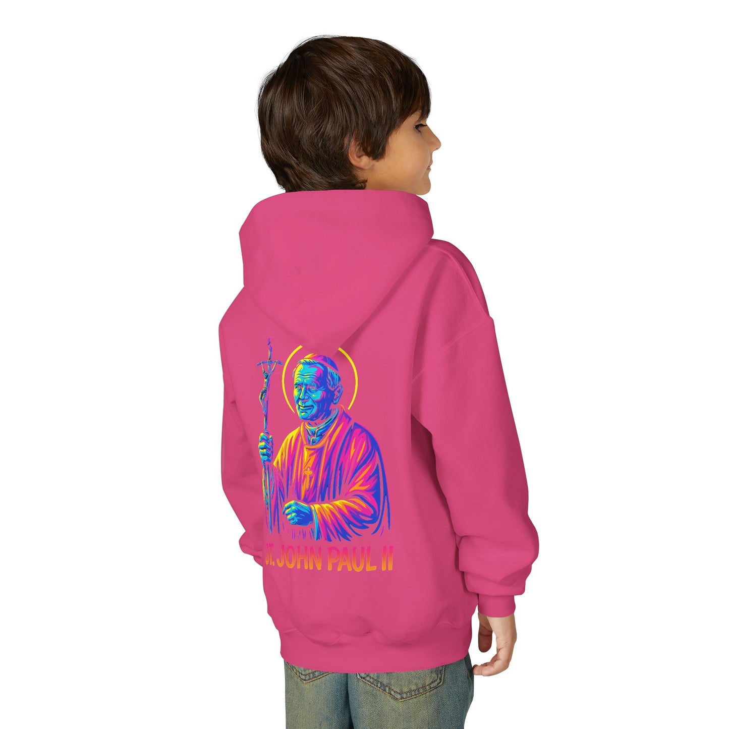 St. John Paul II Youth Hoodie | Catholic Streetwear for Kids