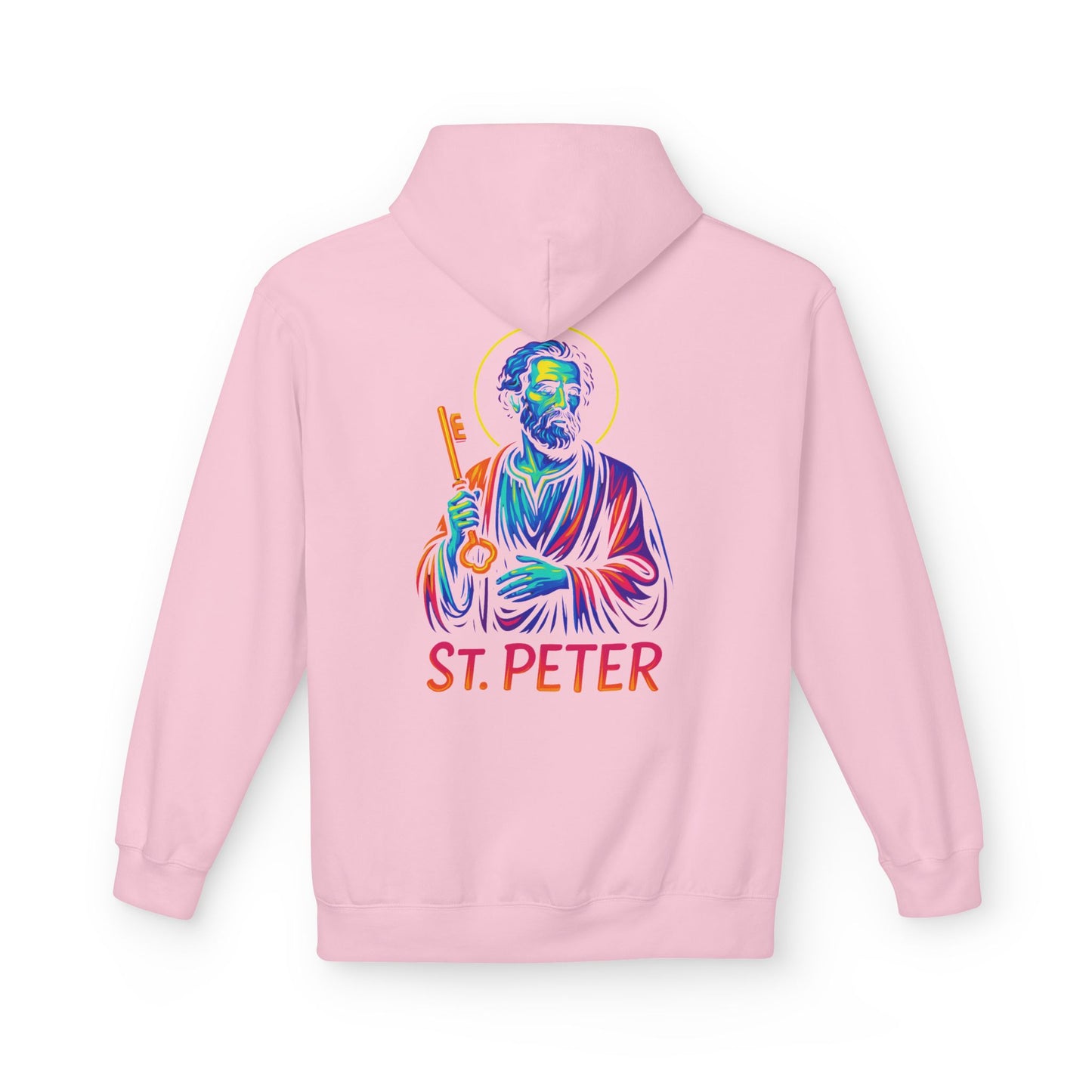 St. Peter Neon Hoodie | Catholic Streetwear – Strength, Faith & Redemption in Style
