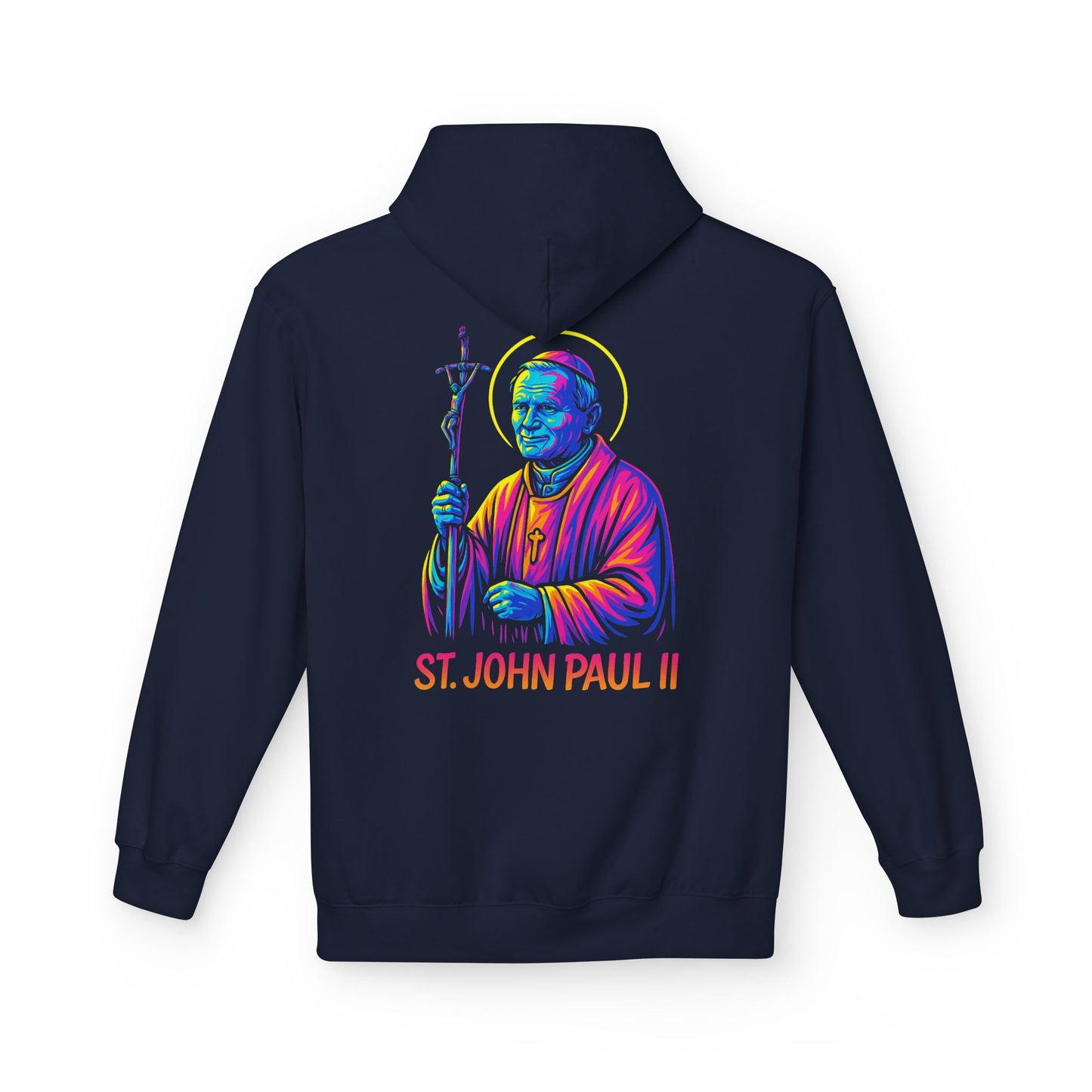 St. John Paul II Hoodie | Catholic Saint Hoodie | Christian Streetwear | Patron Saint Gift