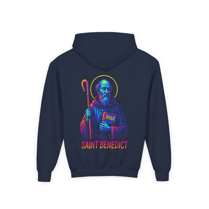 St. Benedict | Kids Catholic Hoodie | Ora et Labora