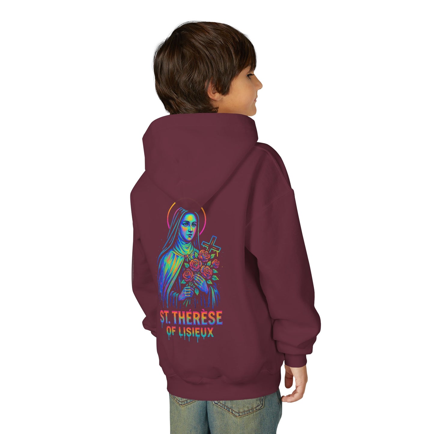 St. Thérèse of Lisieux Youth Hoodie | Catholic Streetwear for Kids