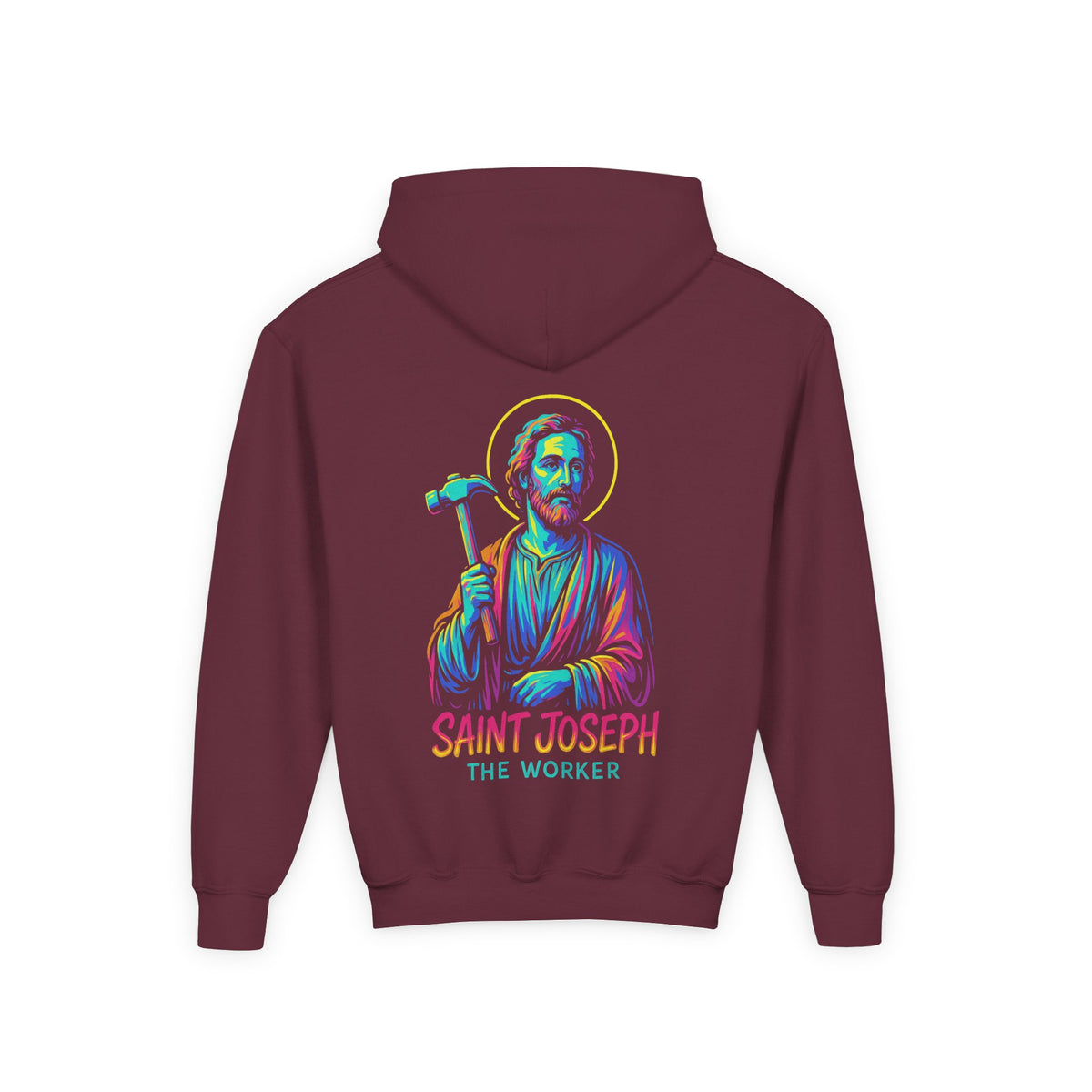 St. Joseph the Worker | Kids Catholic Hoodie | Faith & Grit