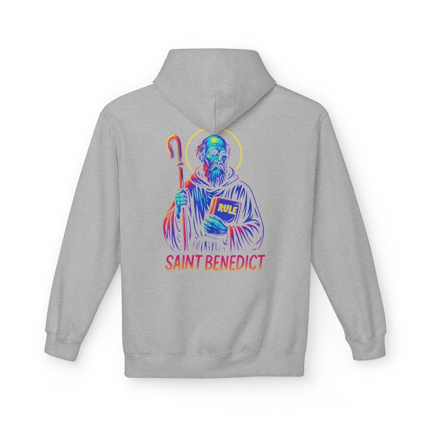 St. Benedict Hoodie | Catholic Saint Hoodie | Christian Streetwear | Patron Saint Gift
