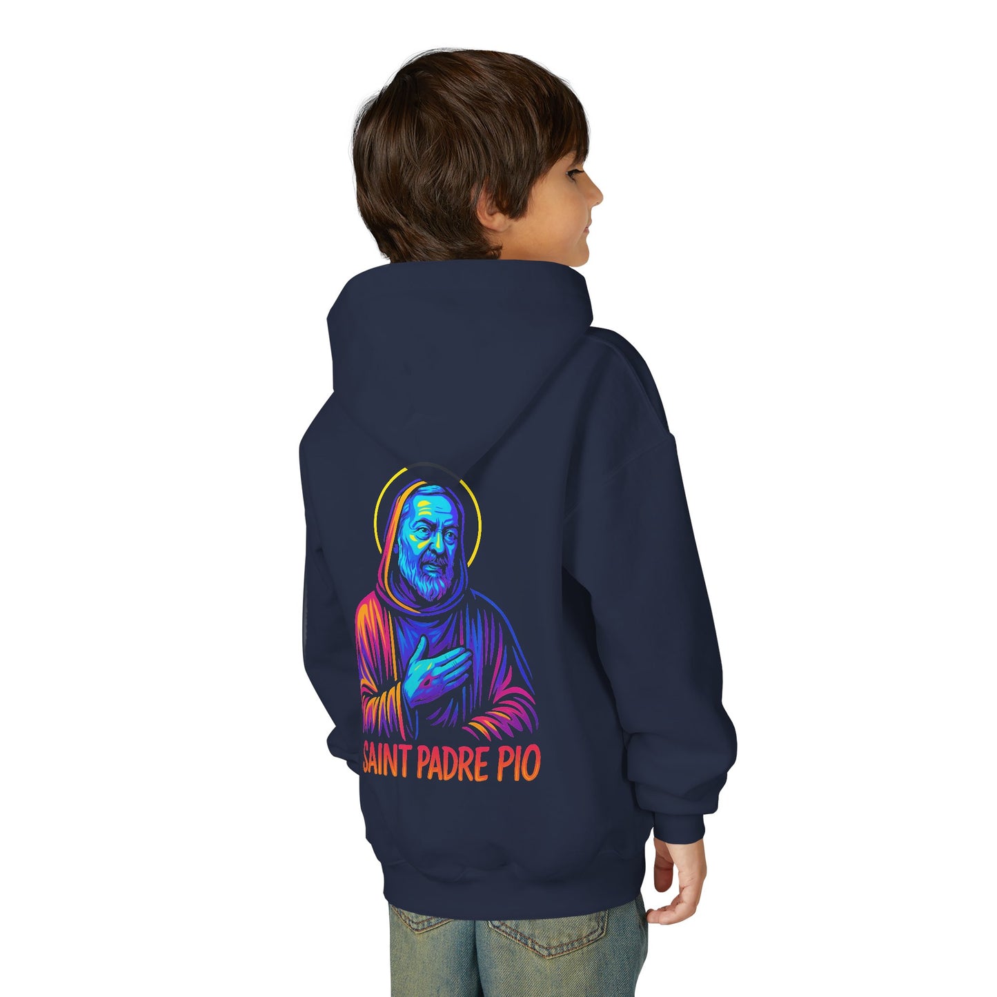 St. Padre Pio Youth Hoodie | Catholic Streetwear for Kids