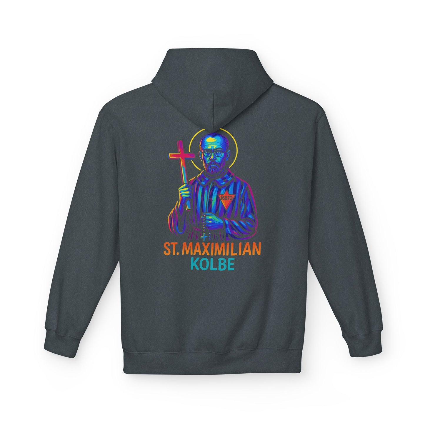 St. Maximilian Kolbe Hoodie – Catholic Saint Hoodie – Christian Streetwear