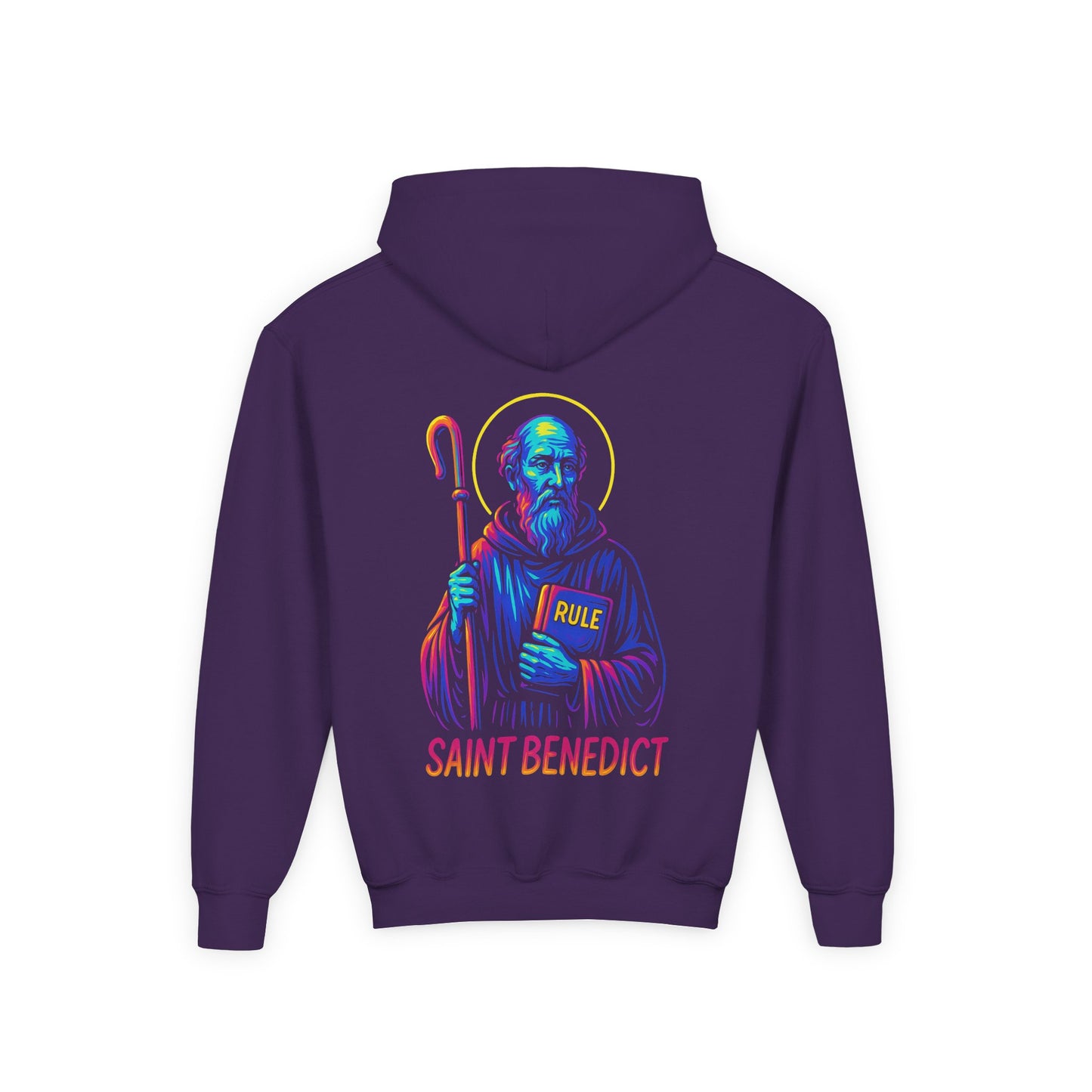 St. Benedict Youth Hoodie | Catholic Streetwear for Kids
