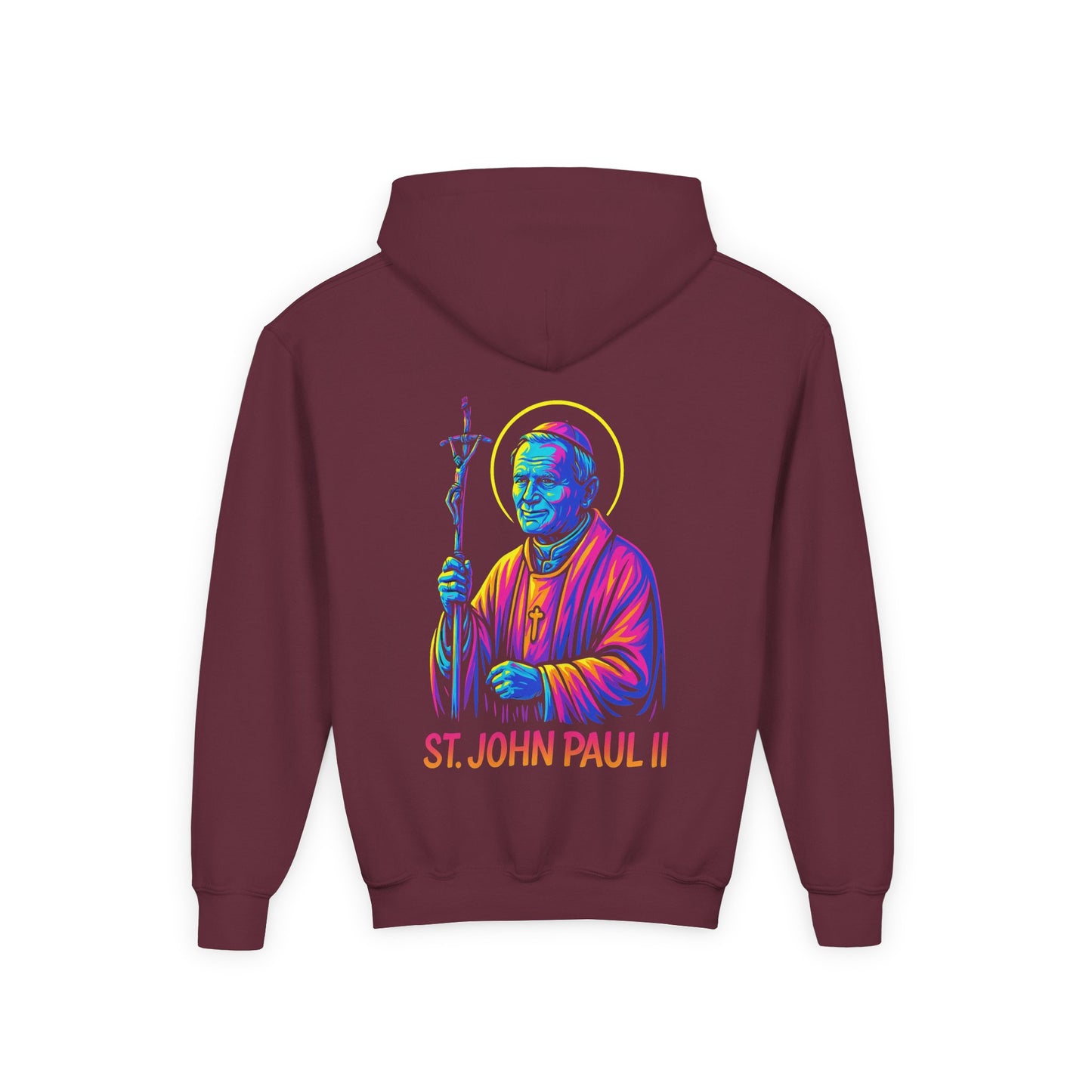 St. John Paul II Youth Hoodie | Catholic Streetwear for Kids