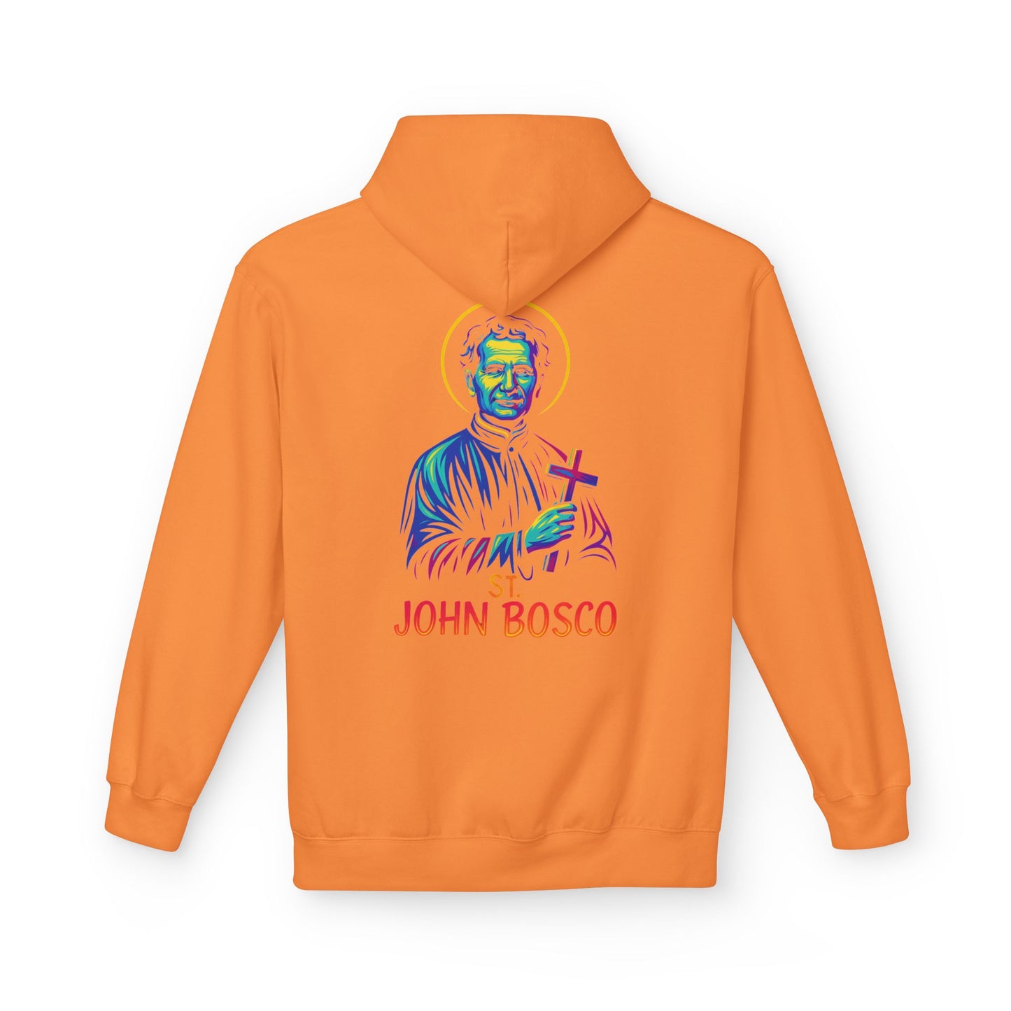 St. John Bosco Neon Hoodie | Catholic Streetwear – Faith, Hustle & Hope for the Youth