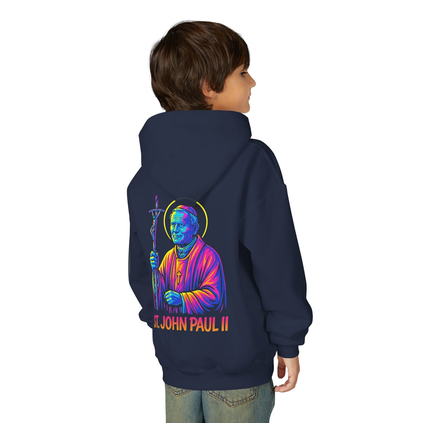 St. John Paul II Youth Hoodie | Catholic Streetwear for Kids
