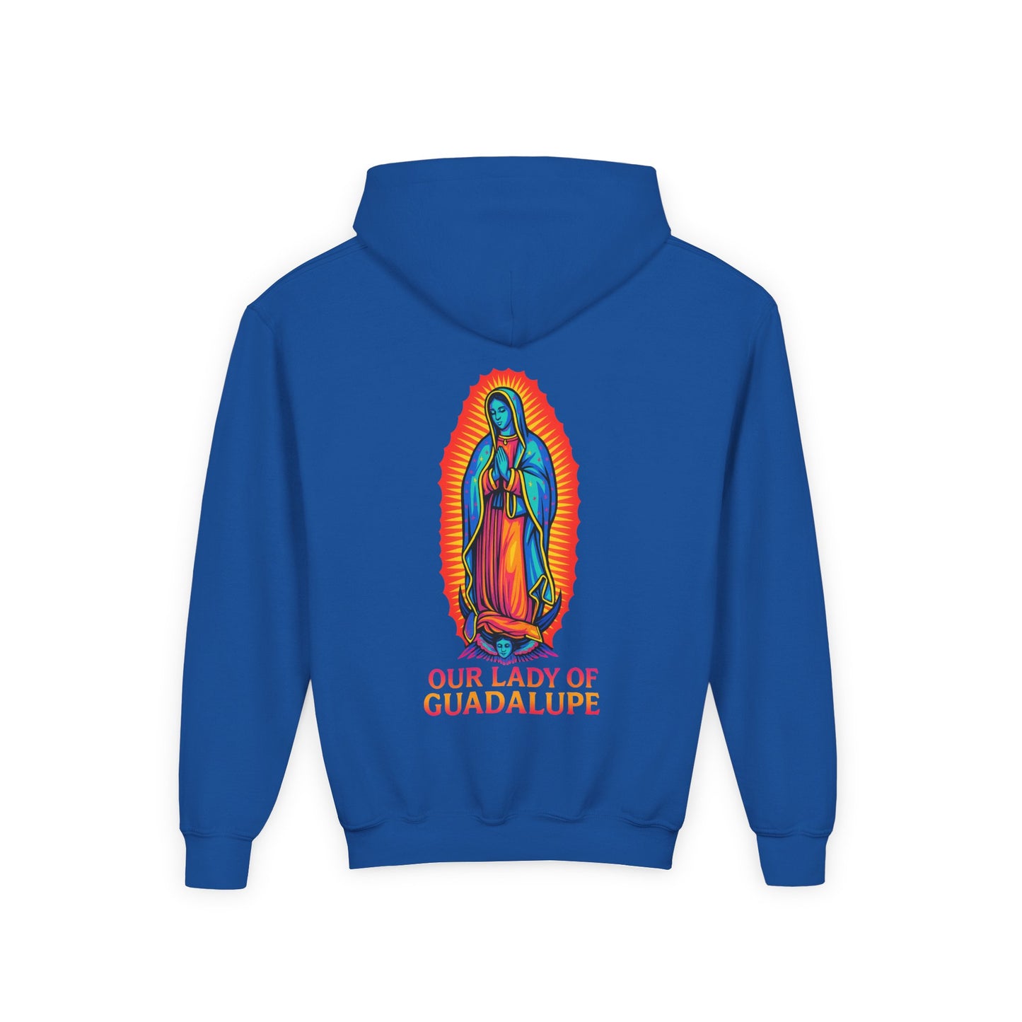 Our Lady of Guadalupe Youth Hoodie | Catholic Streetwear for Kids