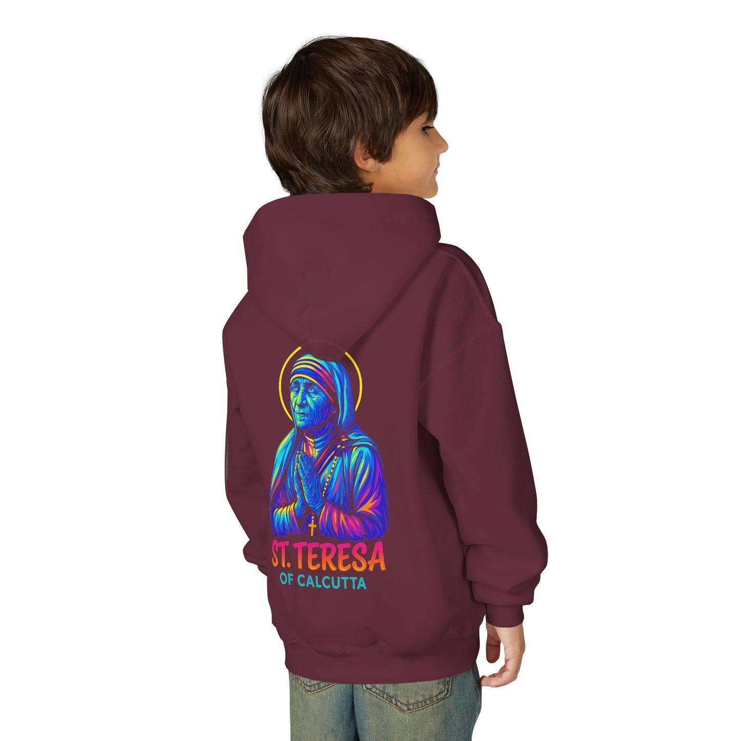 St. Teresa of Calcutta Youth Hoodie | Catholic Streetwear for Kids