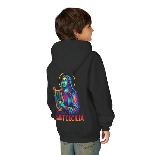 St. Cecilia Youth Hoodie | Catholic Streetwear for Kids