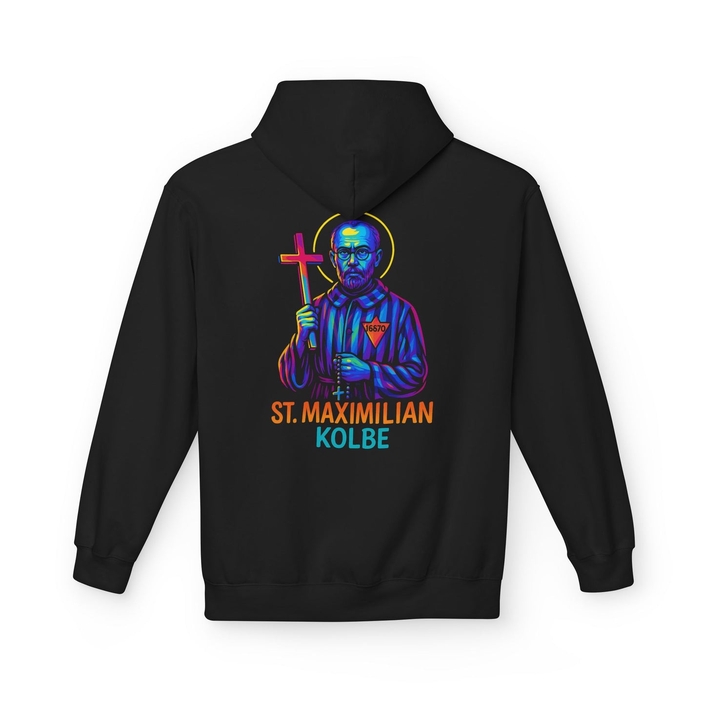 St. Maximilian Kolbe Hoodie – Catholic Saint Hoodie – Christian Streetwear