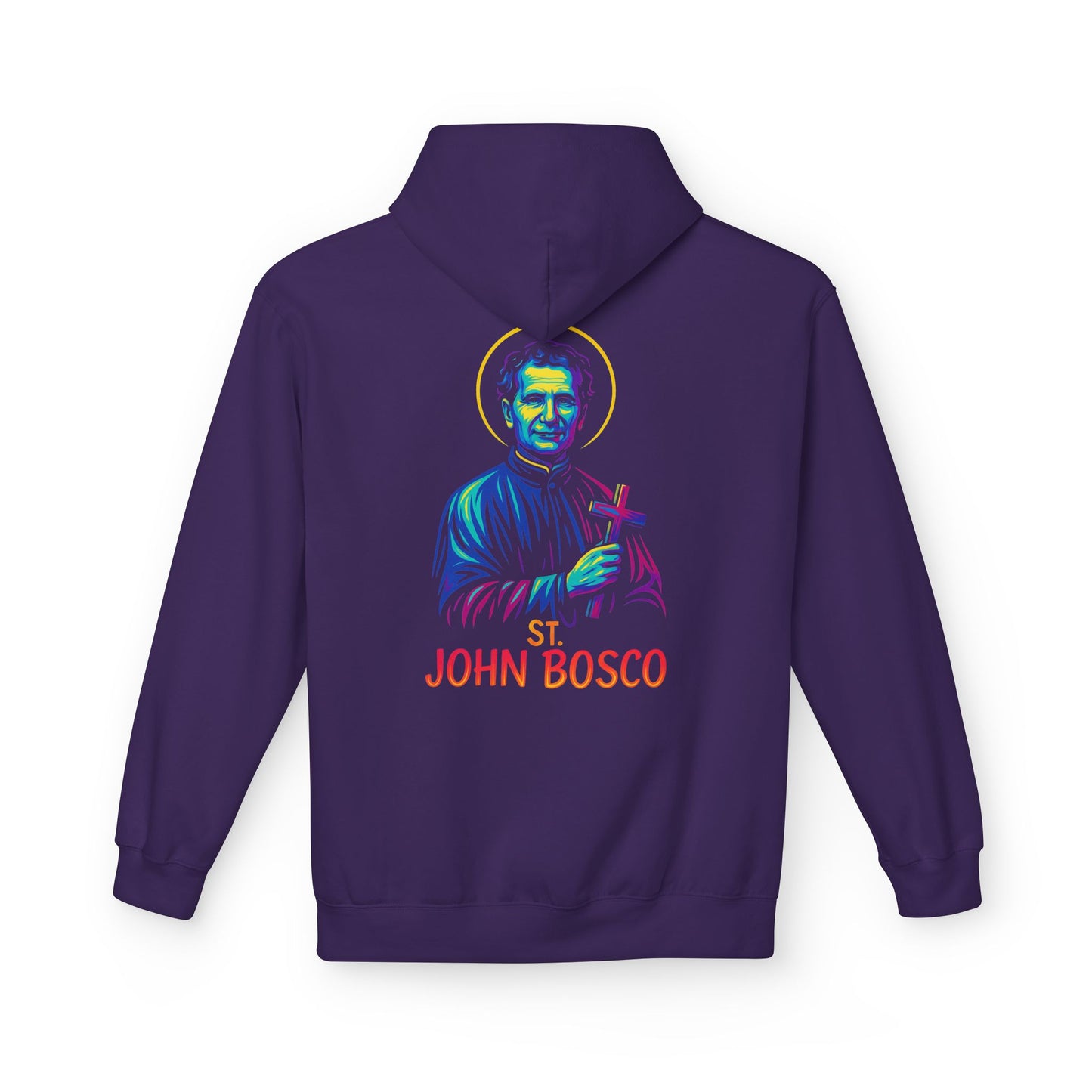 St. John Bosco Neon Hoodie | Catholic Streetwear – Faith, Hustle & Hope for the Youth