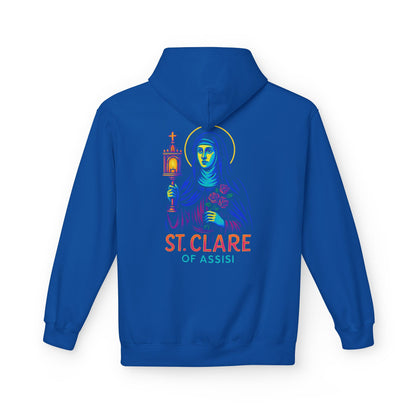 St. Clare of Assisi | Catholic Hoodie | Light & Clarity