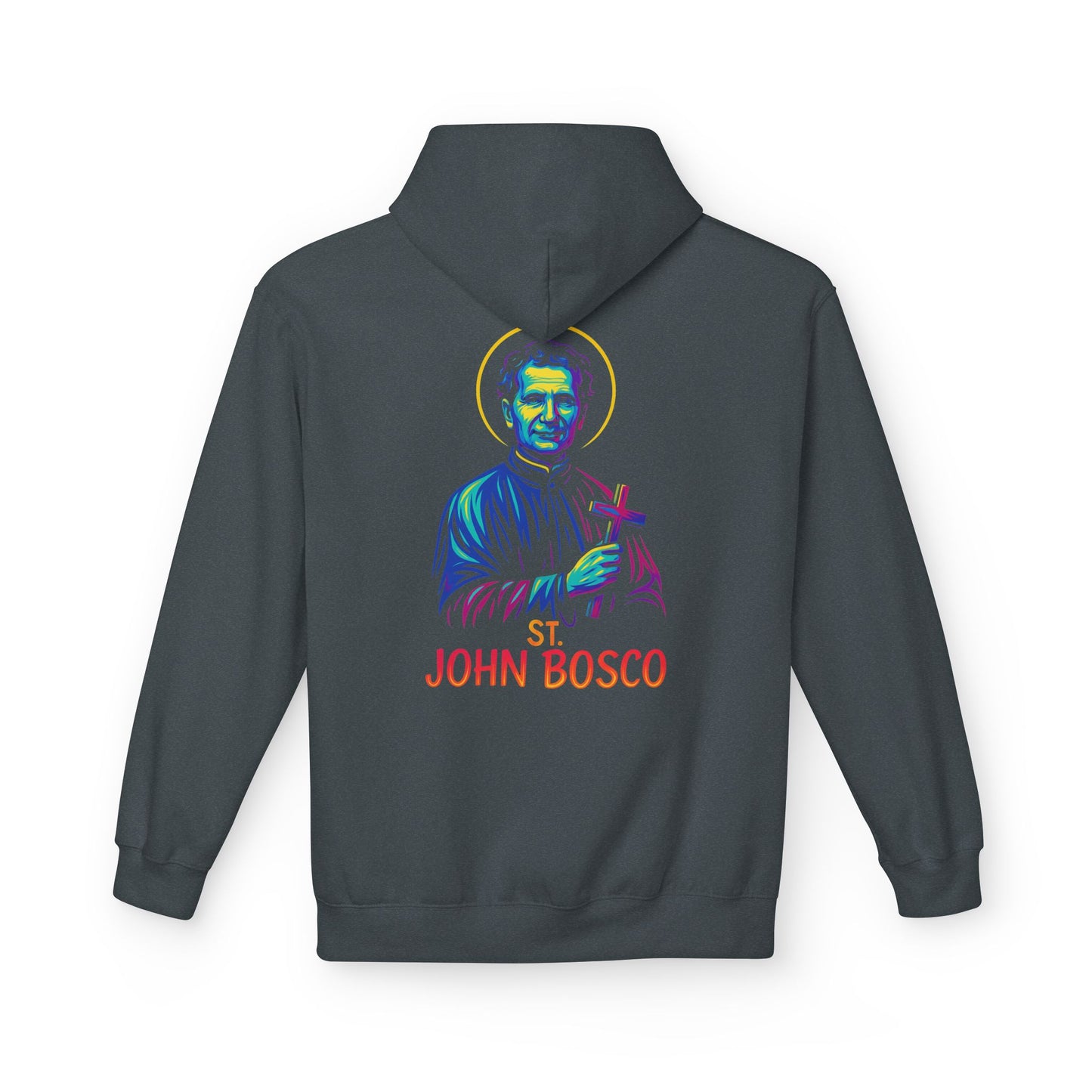 St. John Bosco Neon Hoodie | Catholic Streetwear – Faith, Hustle & Hope for the Youth