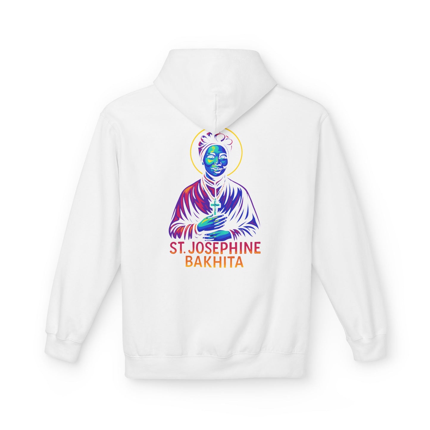 St. Josephine Bakhita Neon Hoodie | Catholic Streetwear – Freedom, Faith & Fierce Grace