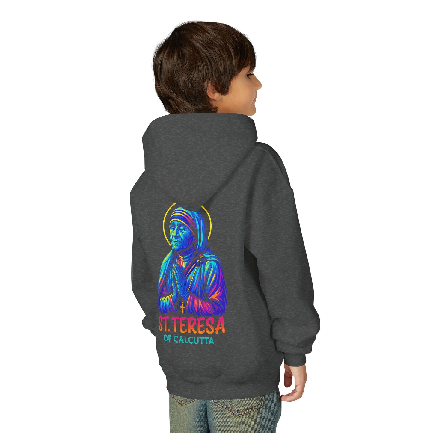 St. Teresa of Calcutta Youth Hoodie | Catholic Streetwear for Kids
