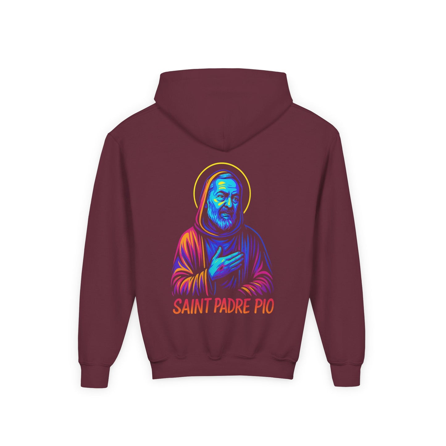 St. Padre Pio Youth Hoodie | Catholic Streetwear for Kids