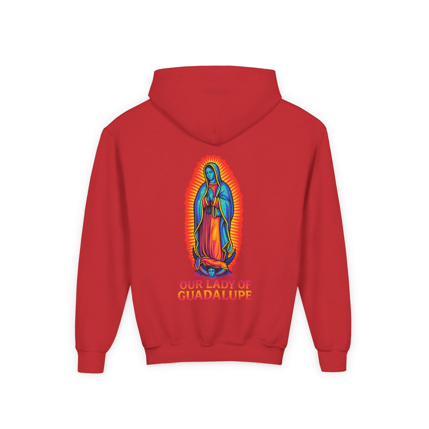 Our Lady of Guadalupe Youth Hoodie | Catholic Streetwear for Kids