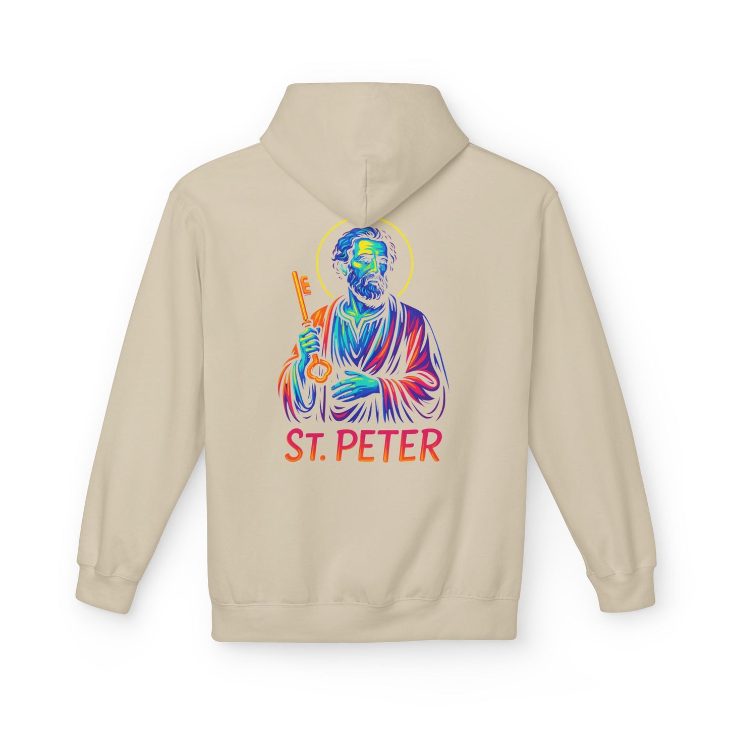 St. Peter Neon Hoodie | Catholic Streetwear – Strength, Faith & Redemption in Style