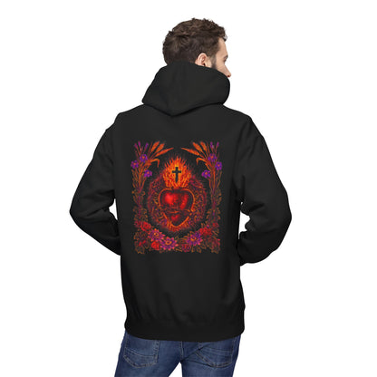 Sacred Heart of Jesus Botanical Hoodie | Saints Hood