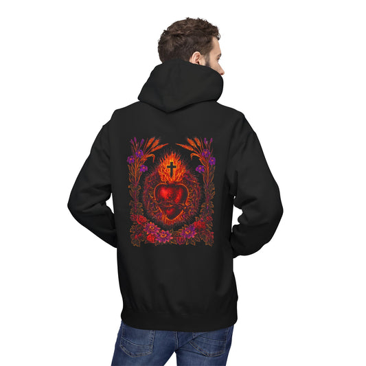 Sacred Heart of Jesus Botanical Hoodie | Saints Hood
