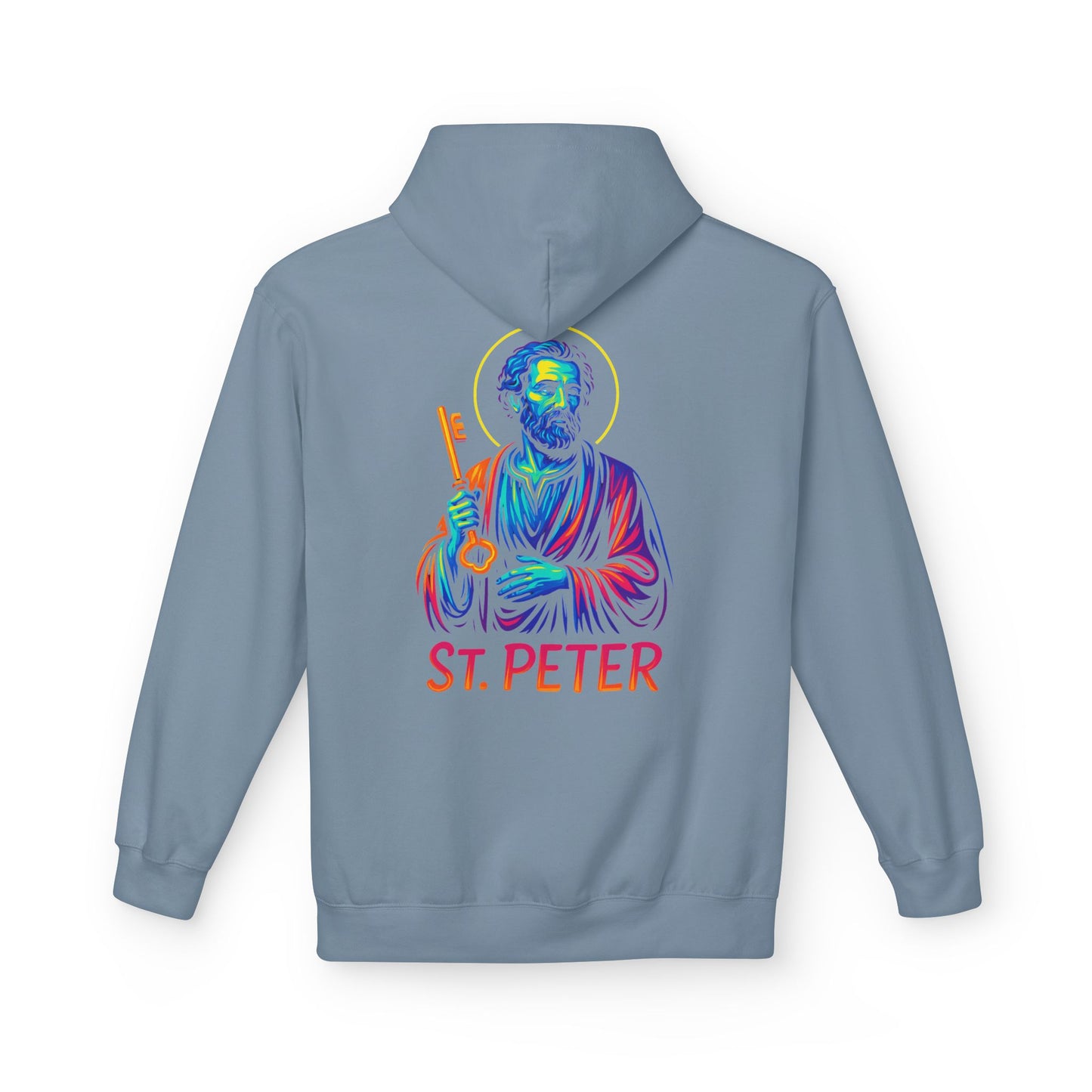St. Peter Neon Hoodie | Catholic Streetwear – Strength, Faith & Redemption in Style
